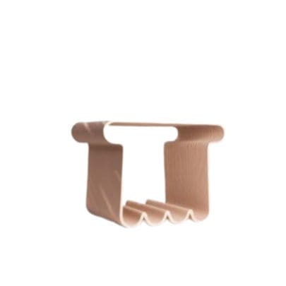 Design bedside table - BULL - BlueCycle - plastic / plastic base / square
