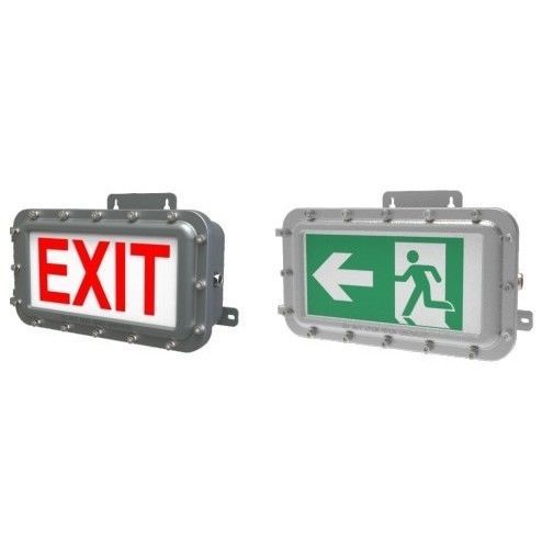 Wall-mounted emergency light - JN-ATEX-EXIT1SERIES - JNLED - rectangular / LED / cast aluminum