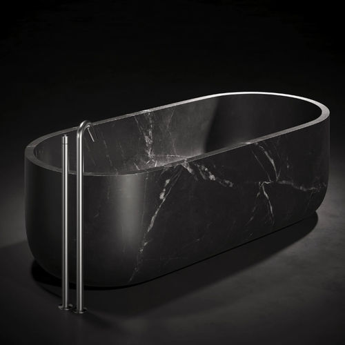 Freestanding bathtub - 2941 - Maindrop (Atlas Engion SL) - stainless steel / white / black