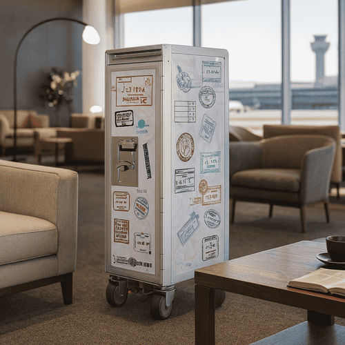 Aircraft trolley - PASSPORT  - Skypak - storage / platform / office