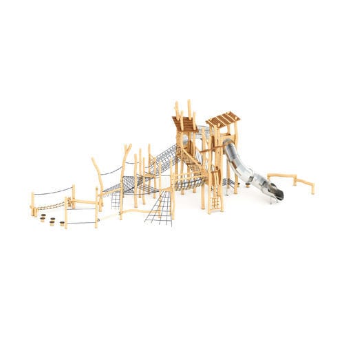 Public play structure - RPX4002-N - ASLIPARK ÇEVRE TASARIM VE MÜH. SAN. DIŞ TİC. LTD. ŞTİ (Robiwood) - for playground / for public space / rope