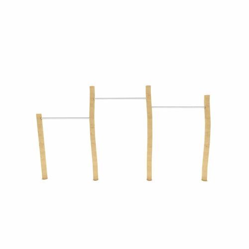 Triple pull-up bar - PULL UP - ASLIPARK ÇEVRE TASARIM VE MÜH. SAN. DIŞ TİC. LTD. ŞTİ (Robiwood) - wooden / for outdoor use / for fitness trails
