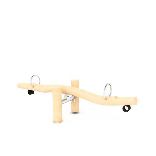 Wooden seesaw - SK1014-N - ASLIPARK ÇEVRE TASARIM VE MÜH. SAN. DIŞ TİC. LTD. ŞTİ (Robiwood) - stainless steel / playground