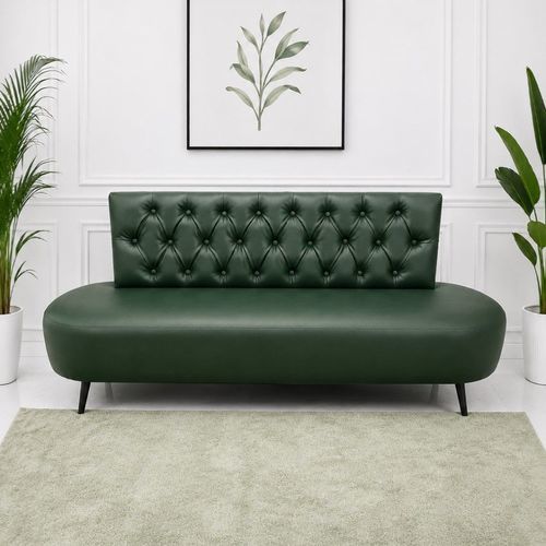 Leather upholstered bench - DBF 899 - UAB "Dzūkijos baldų fabrikas" - foam / fabric / metal