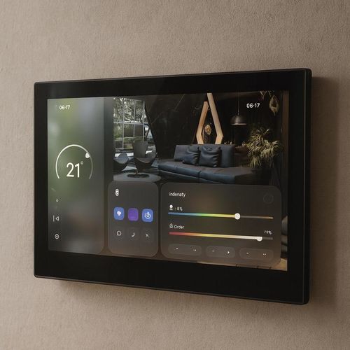 Home automation system touch screen - EVI-YZ10P - EVI - for building automation systems / for security / for access control