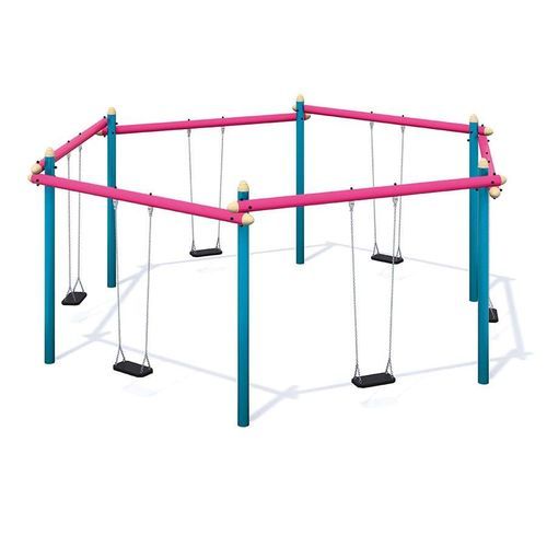 Metal swing - ALTALENA ESAGONALE STRONG - MACAGI s.r.l. - multiple / playground / with straight sit