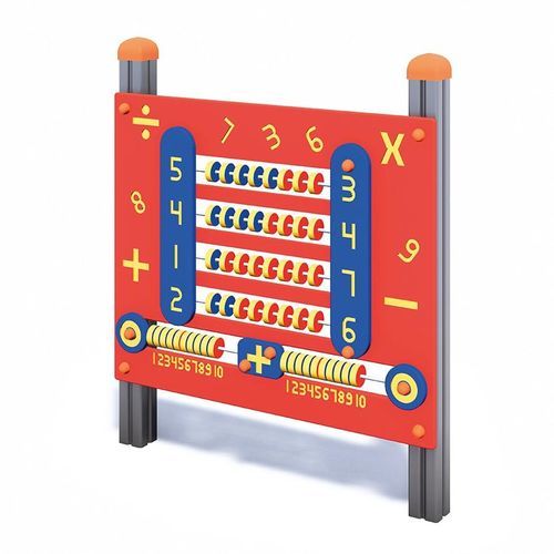 Plastic play panel - PALLOTTOLIERE BABY - MACAGI s.r.l. - metal / abacus / educational