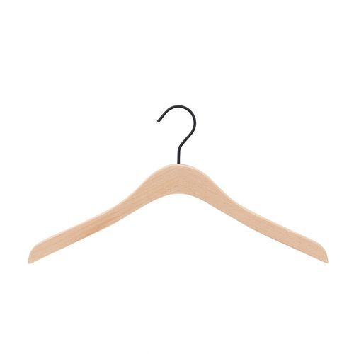Wooden coat hanger - HTS41_RAW_BL - Best Mannequins BV - for clothing stores