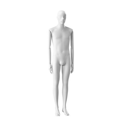 Male display mannequin - MM201 - Best Mannequins BV - abstract / glass-reinforced plastic / brushed stainless steel