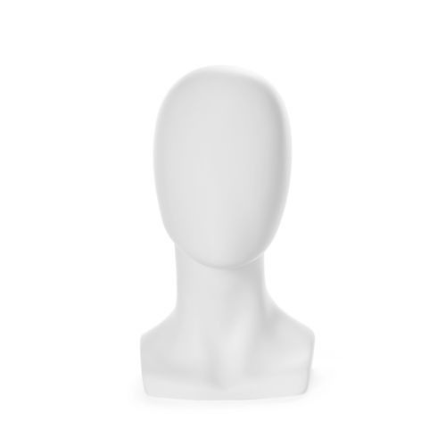 Female display mannequin head - LT39_WH - Best Mannequins BV - abstract / polyester / fiberglass