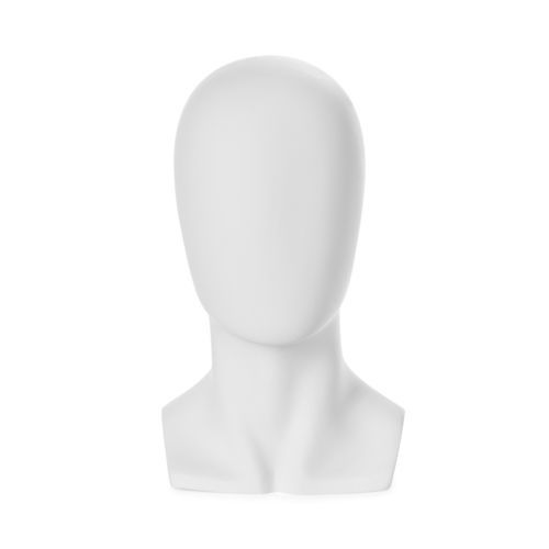 Male display mannequin head - LT38_WH - Best Mannequins BV - abstract / glass-reinforced plastic / GRP