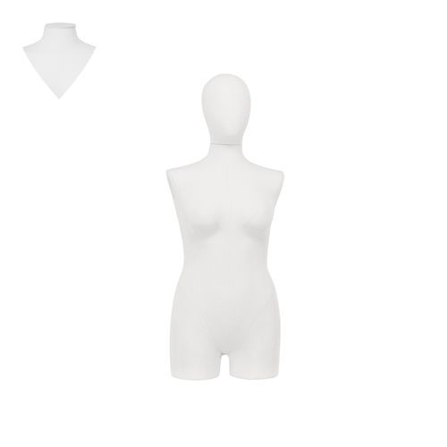 Plus size female dressmaker mannequin - COUTF06_WH1 - Best Mannequins BV - fashion / polyurethane foam / fabric