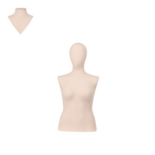 Plus size female dressmaker mannequin - COUTF05_EC1 - Best Mannequins BV - abstract / fabric / PU
