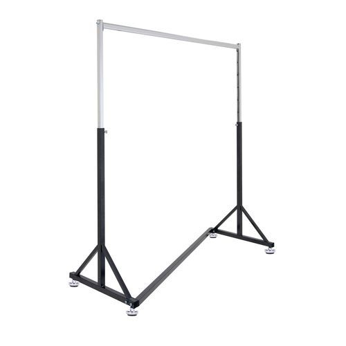 Industrial design clothes rack - TF-5003 - Best Mannequins BV - chrome / powder-coated steel / on casters