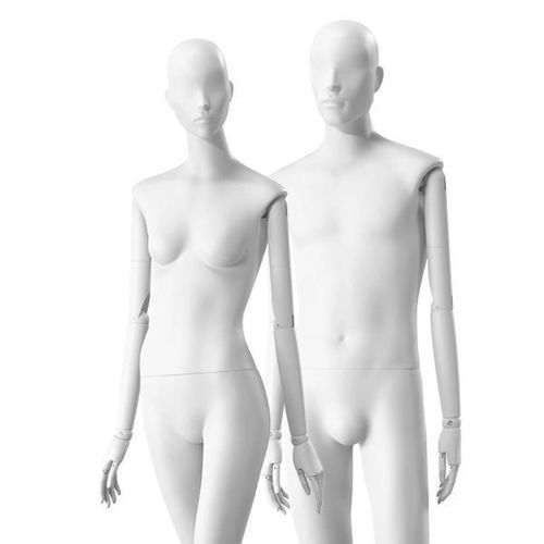Female display mannequin - Mirror Mirror - Best Mannequins BV - abstract / nickel / wood