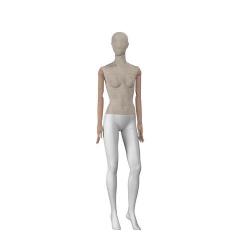 Female display mannequin - Maison Marlu - Best Mannequins BV - vintage / painted wood / nickel