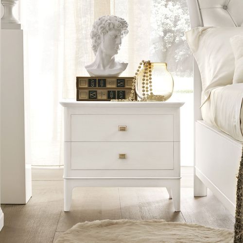 Traditional bedside table - Antea - benedetti MOBILI - wooden / wooden base / rectangular