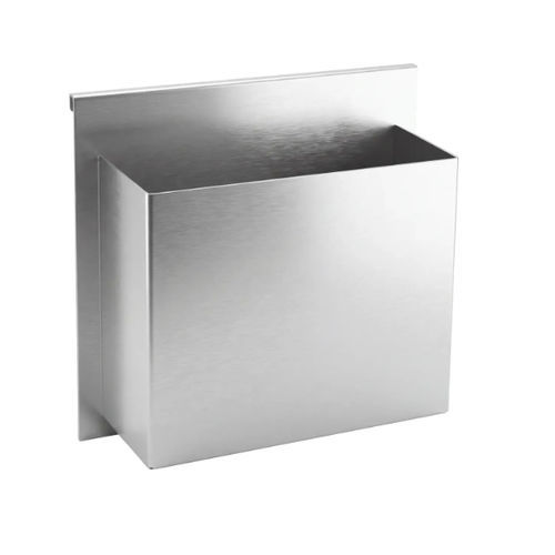 Stainless steel trash can - 3862 - WIHA-THEKENTECHNIK Hakemann GmbH & Co. KG - indoor / hanging / commercial