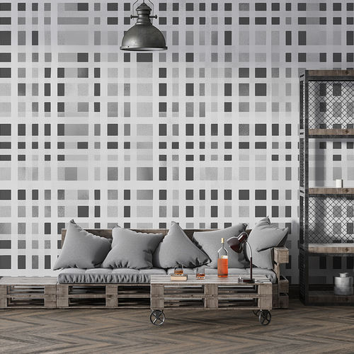 Contemporary wallpaper - GRAVITATIONAL GRID - jaWalls - nonwoven fabric / abstract motif / geometric
