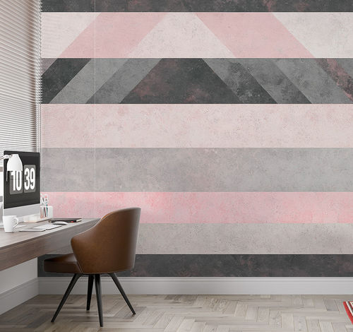 Modern wallpaper - RADIANT TRIAD - jaWalls - abstract motif / customizable / geometric pattern