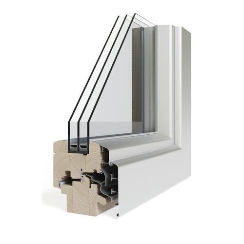 Wood-aluminum window - DRITARE DRU &amp; ALUMIN - lesna - triple-glazed / acoustic / thermally-insulated