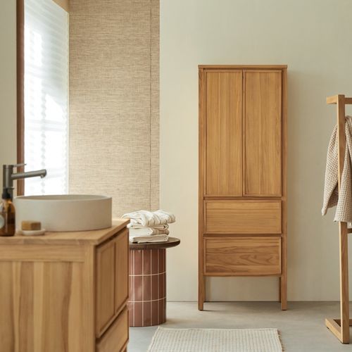 Bathroom column cabinet - JANE - TICKET FOR THE MOON - contemporary