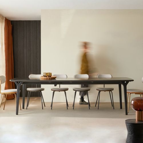Scandinavian design dining table - CLARA - TICKET FOR THE MOON - oiled wood / oak / wooden base