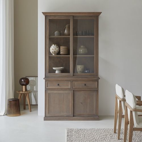 Traditional china cabinet - ROMA - TICKET FOR THE MOON - pine / not specified / for living rooms