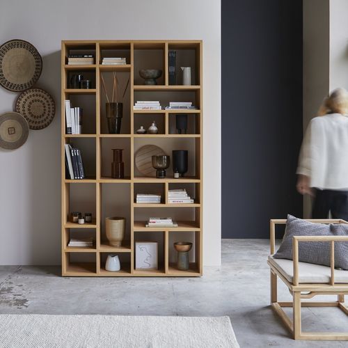Free-standing bookcase - EYOTA - Tikamoon - high / contemporary / for office