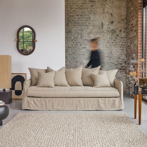 Contemporary sofa - ARIANE - Tikamoon - living room / fabric / linen