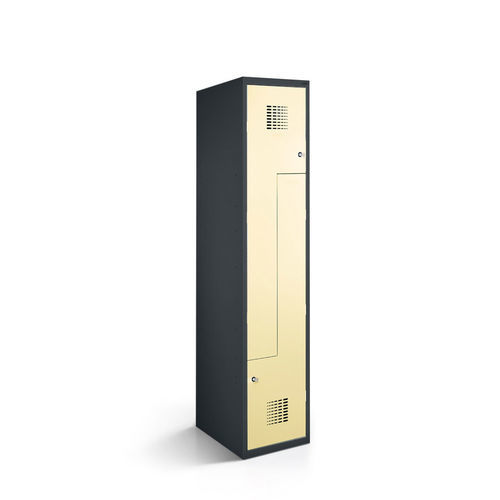 Steel storage locker - 1150-010200-0401112_V.453 - Lockeel - powder-coated steel / sheet metal / RFID