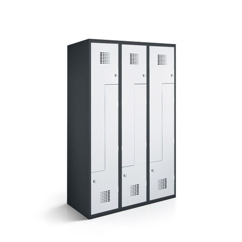 Steel locker - 1150-030200-0901112_V.459 - Lockeel - powder-coated steel / sheet steel / for sports facility