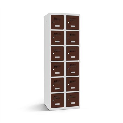 Powder-coated steel locker - 2110-020600-0801112_V.491 - Lockeel - combination / RFID / coin