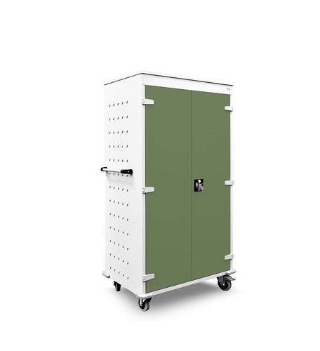 Laptop charging cart - 2622-021301-0925812_V.129 - Lockeel - powder-coated steel / customizable color / for the learning sector