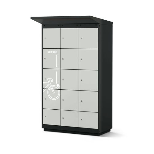 Electric bike charging station - 2663-030500-1201114_V.1603 - Lockeel - for electric scooter / galvanised steel / secure