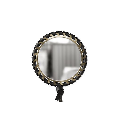 Wall-mounted mirror - CROWN - Bablanc - for hotel / contemporary / round