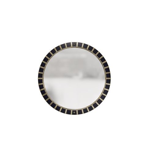 Wall-mounted mirror - DOMINO - Bablanc - for hotel / contemporary / round