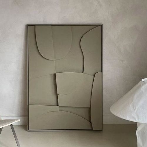 Wood decorative painting - Maison Jaya - contemporary / commercial