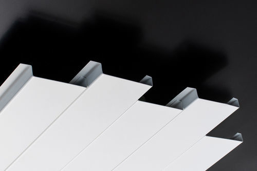 Galvanised steel suspended ceiling - C - Vertebra - aluminum / strip / indoor