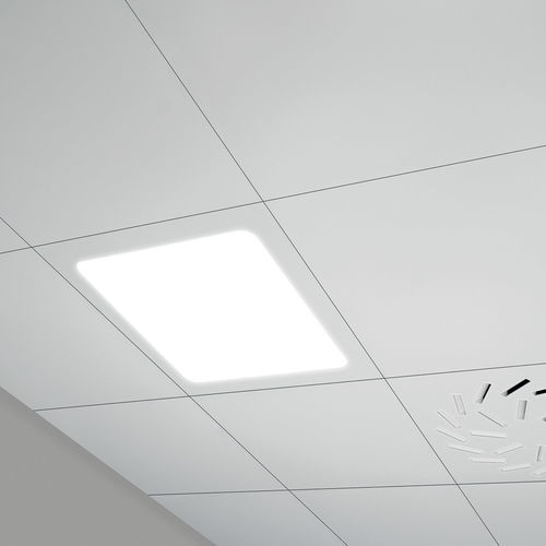 Stainless steel suspended ceiling - VERT LAB - Vertebra - panel / for office / for conference rooms