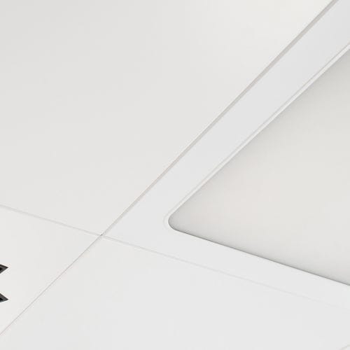 Galvanised steel suspended ceiling - SIGILLO - Vertebra - stainless steel / aluminum / panel