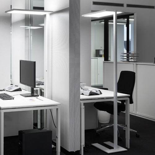 Floor-standing lamp - AROUND - ADO Lights - anodized aluminum / steel / contemporary