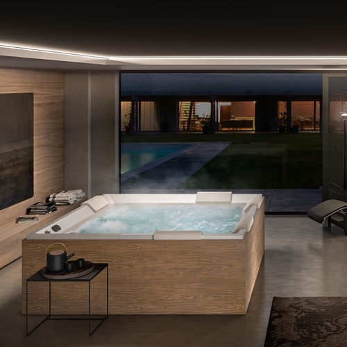 Above-ground hot tub - THEA  - Albatros - square / 4-person / 5-person