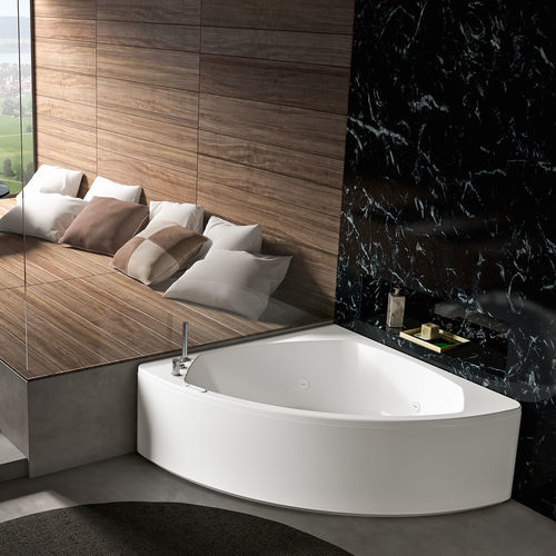 Corner bathtub - THEA 150 - Albatros - for homes / professional / acrylic
