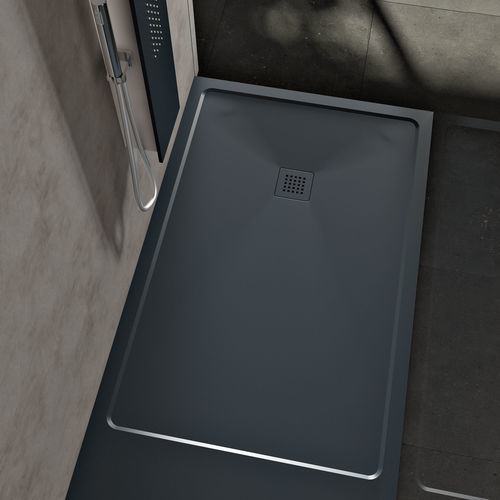 Rectangular shower base - MOVIA PLUS - Albatros - extra-flat / flush / composite