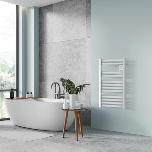 Electric towel radiator - DUCA - Radiators - 500 w / contemporary / aluminum
