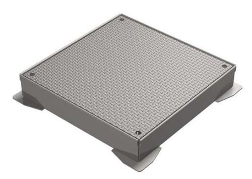 Galvanised steel manhole cover - Inza Inox S.L. - square / D400 / A15