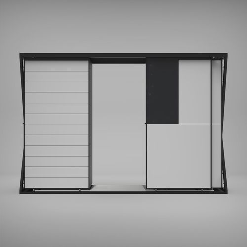 Double-sided tile display rack - VERTICAL SLIDER - ETALAGE - custom / white / black