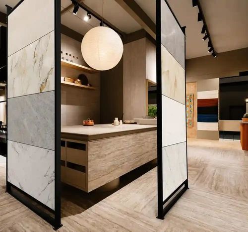 Slab tile display rack - FRAME MOCKUP - ETALAGE - for stone slabs / for samples / mosaic