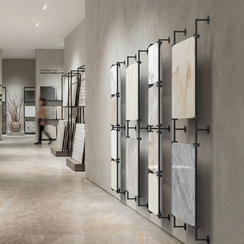 Stone slab tile display rack - FLEXIWALL - ETALAGE - for samples / mosaic / for exhibitions